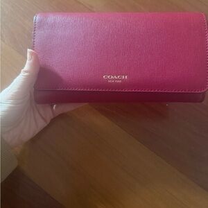 Coach Women's Red leather Wallet